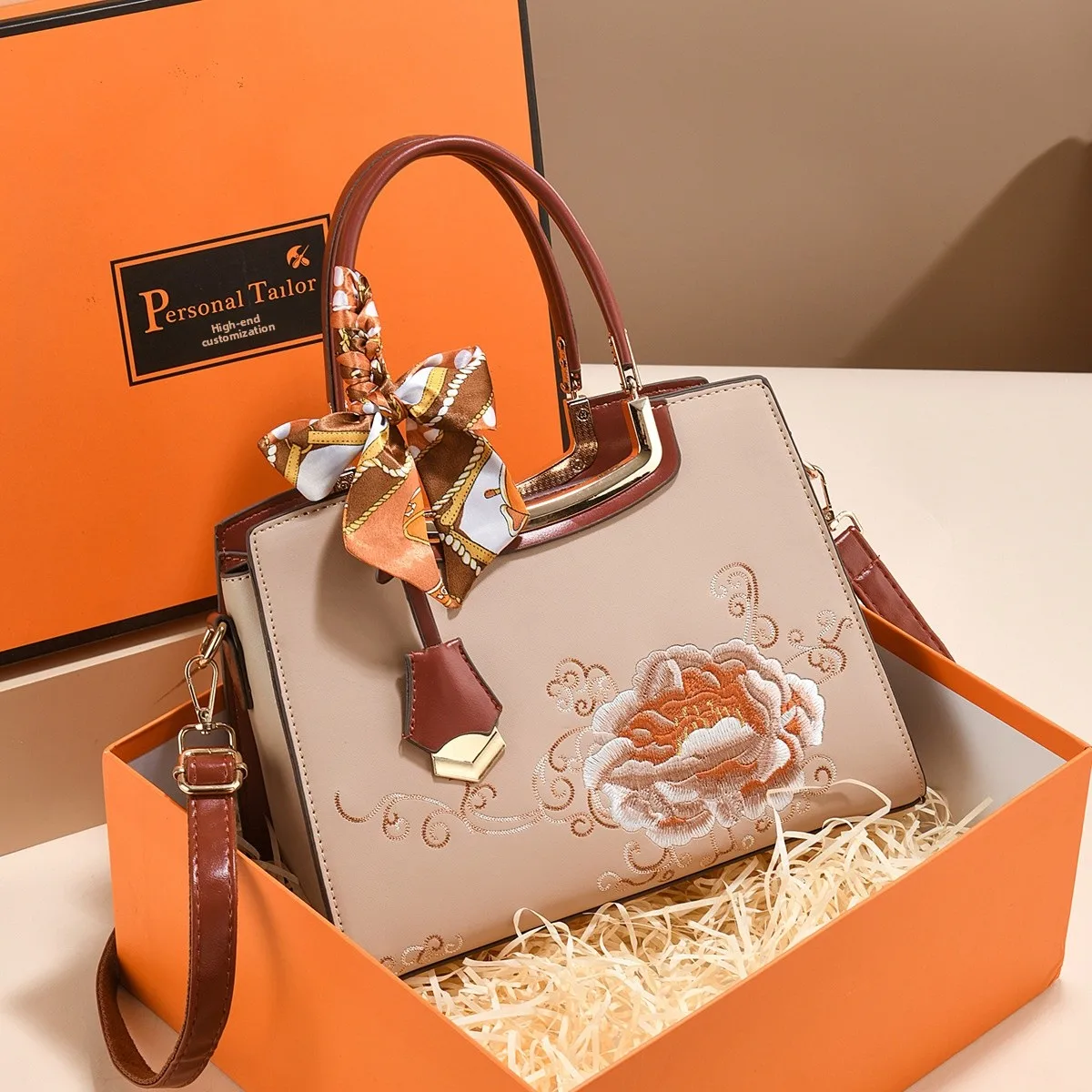 Square PU Leather Handbag For Women, Stylish And Durable Design Main image