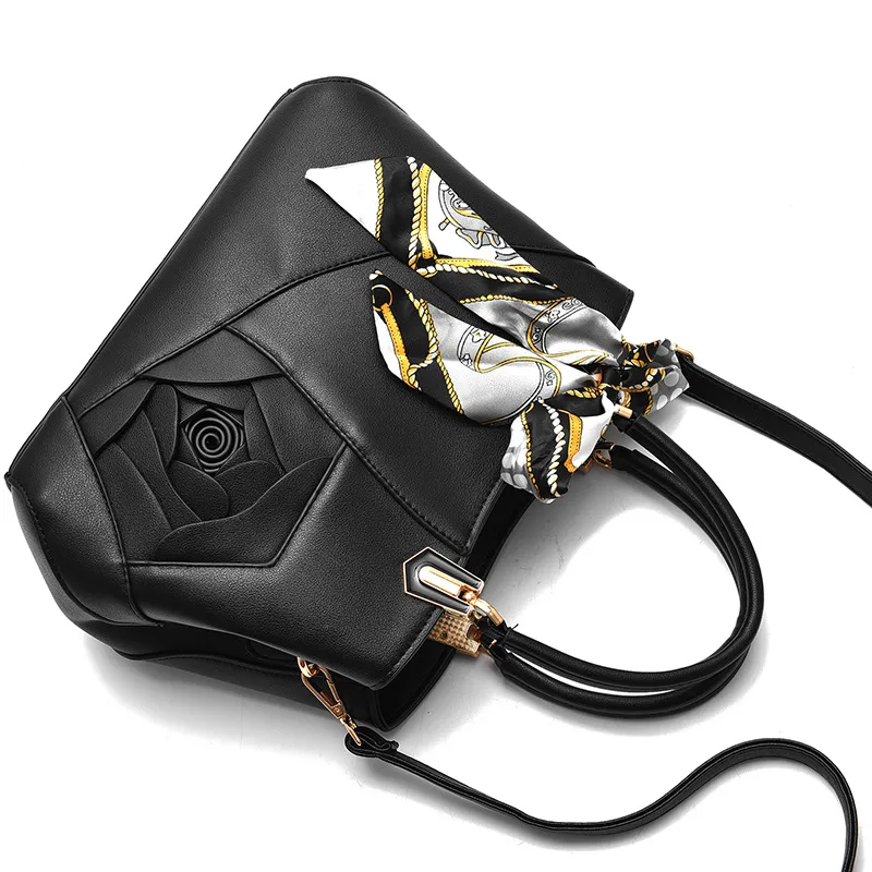 Large Solid Color Pu Leather Women’s Killer Shoulder Bag With Zipper Closure In Casual European And American Style