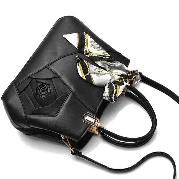 Large Solid Color Pu Leather Women’s Killer Shoulder Bag With Zipper Closure In Casual European And American Style