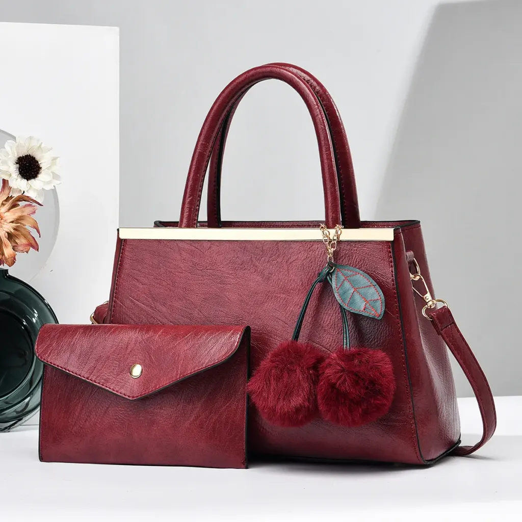 Fluff Ball Square Bag Set