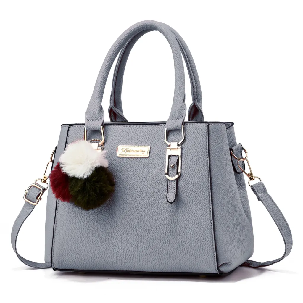 Women’s Square PU Tote Bag With Sewing Thread Detail, Single Shoulder Strap