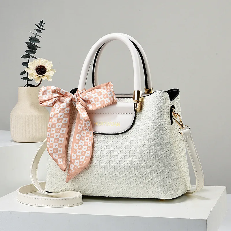 Braid Square Top Handle Bag