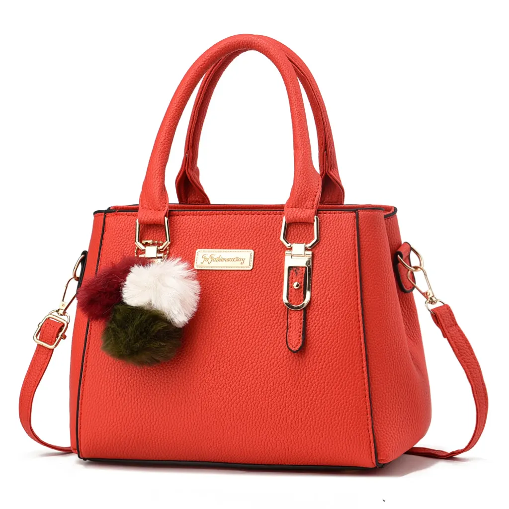 Women’s Square PU Tote Bag With Sewing Thread Detail, Single Shoulder Strap