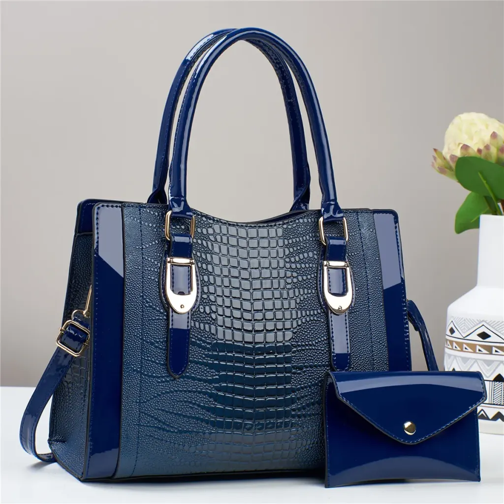 Crocodile Square Shoulder Bag