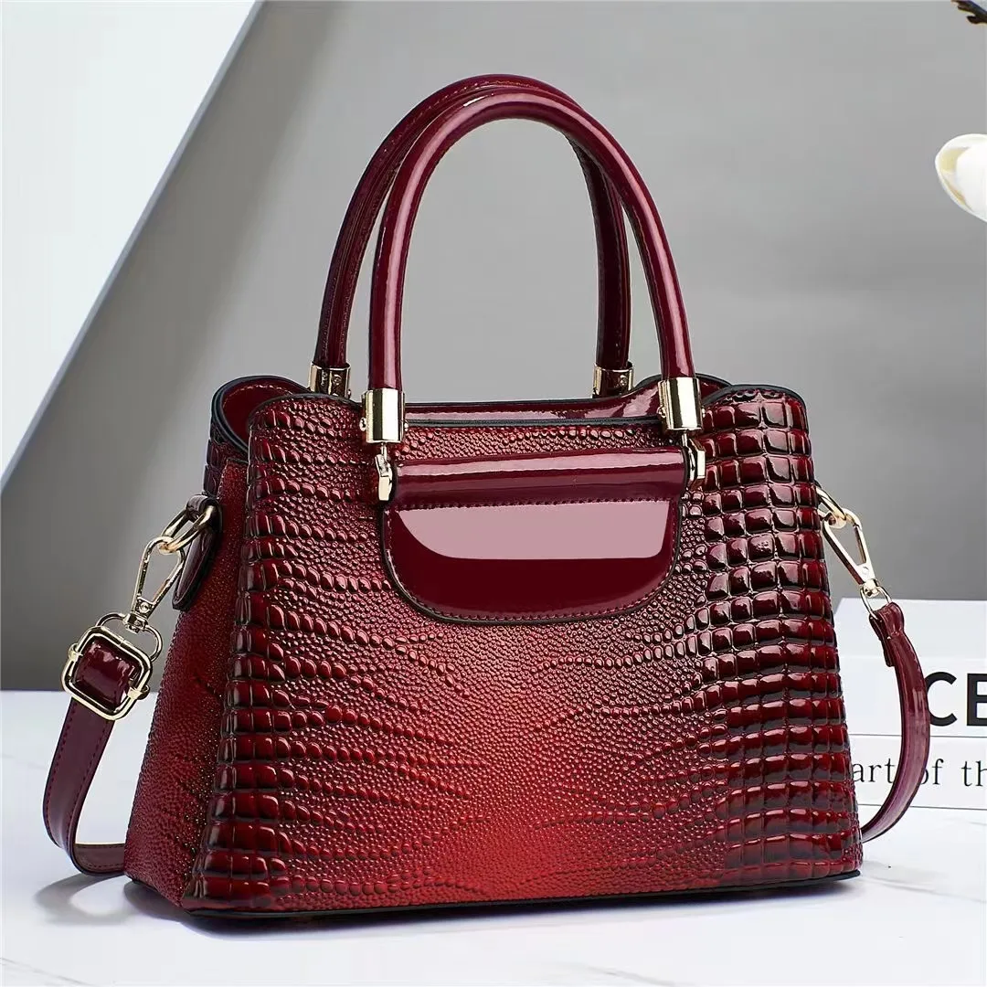 Vintage Style Large Solid Color PU Leather Bucket Bag For Women With Zipper Closure Main image