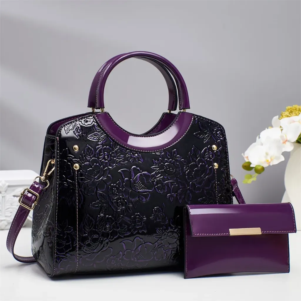 Multicolor Square PU Bag Set For Women Featuring Single Shoulder Strap