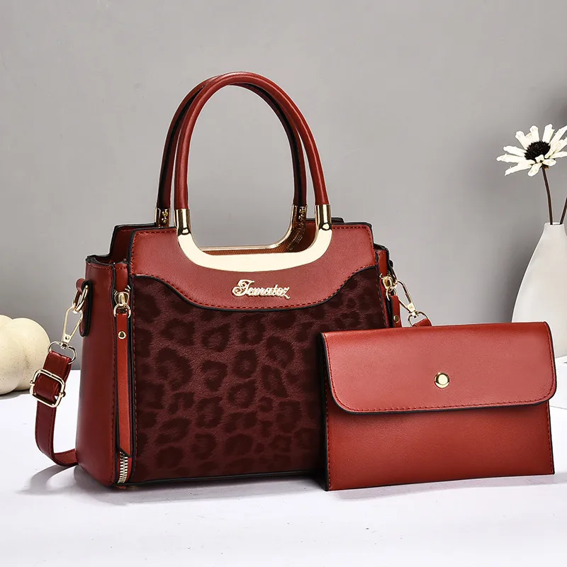 Leopard Square Handbag