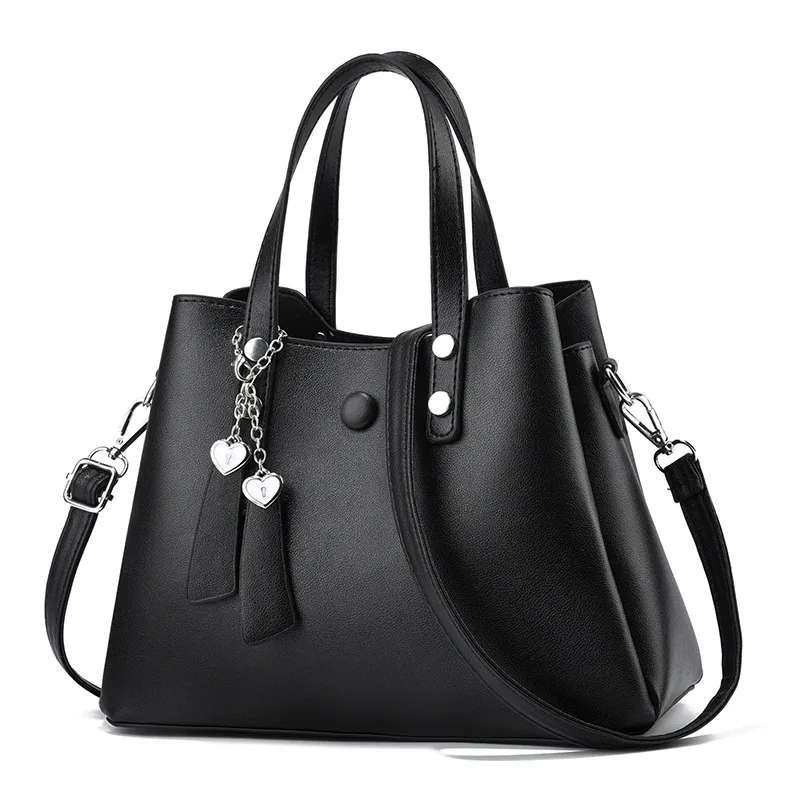 Large Square PU Tote Bag For Women Featuring Zipper Closure In Stylish Design