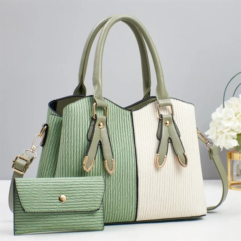Multicolor Square Zip Bag Set