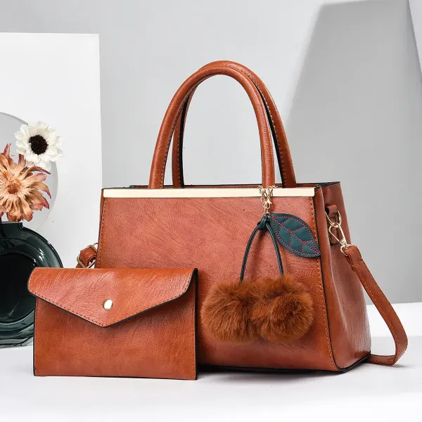 Fluff Ball Square Bag Set