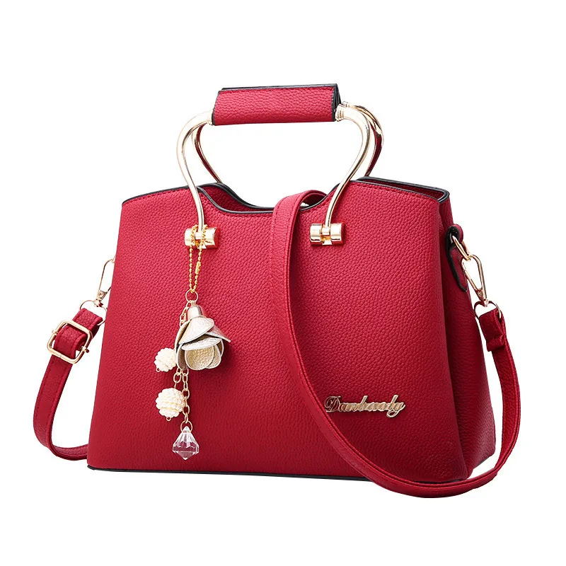 Women’s PU Leather Bucket Handbag With Sewing Thread Detail, Top Handle