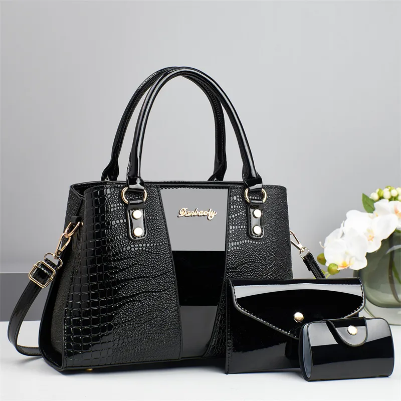 Crocodile Square Bag Set