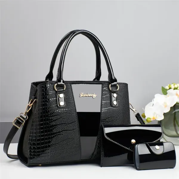 Crocodile Square Bag Set