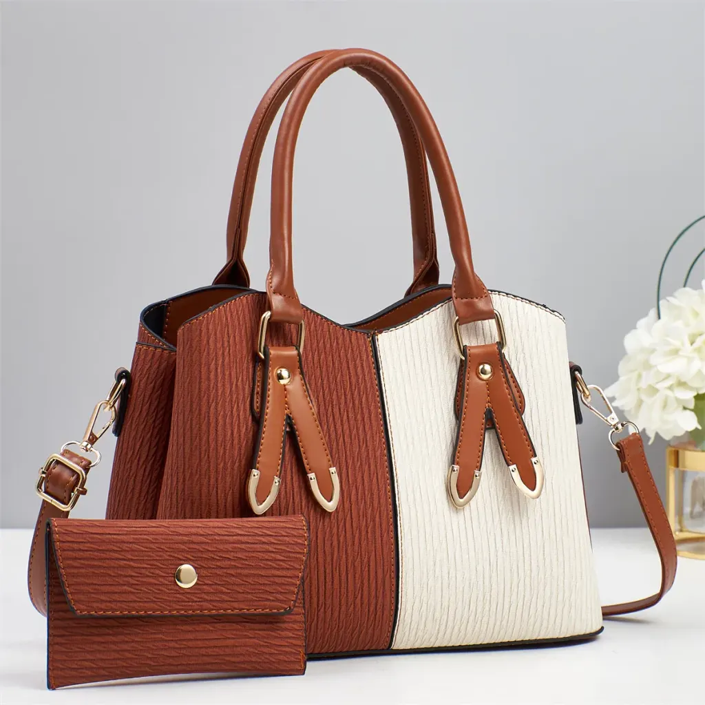 Multicolor Square Zip Bag Set