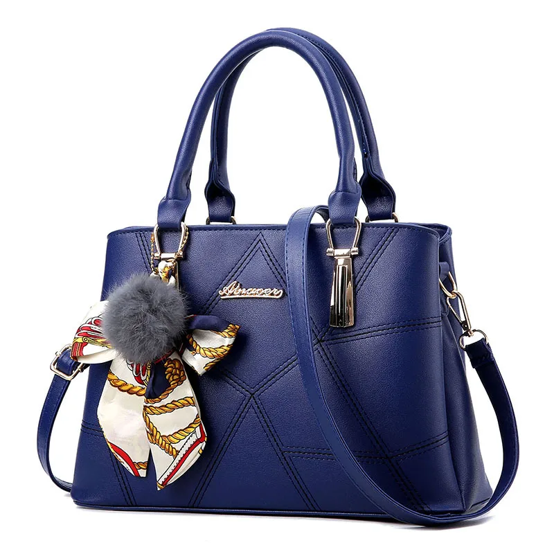 Large Vegan Leather Shoulder Handbag