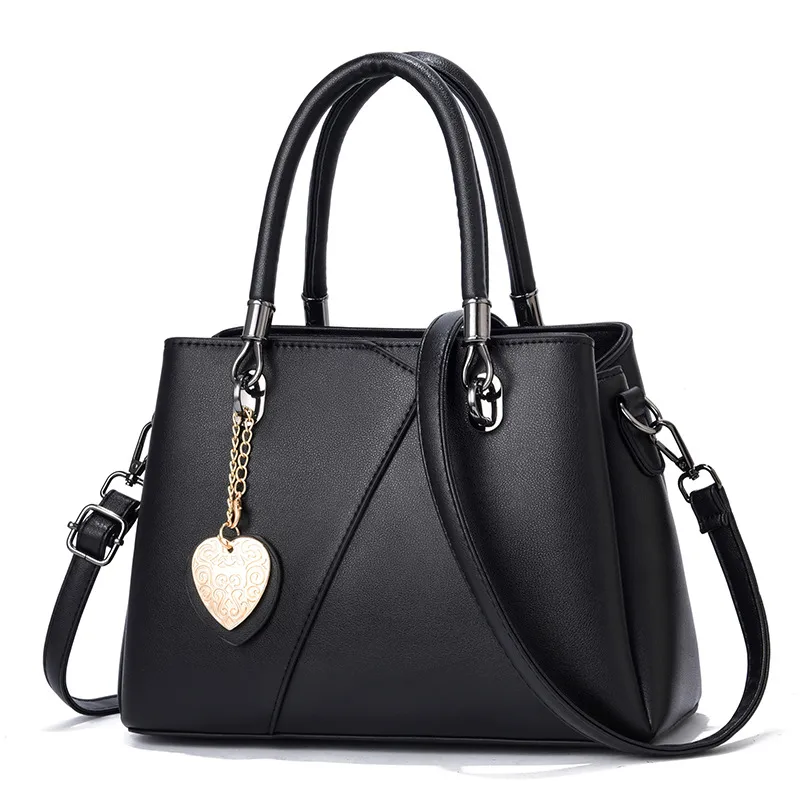 Large Color Block Basic PU Leather Women’s Zipper Closure Shoulder Bag, Stylish Single Shoulder Design