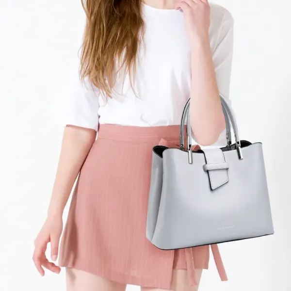 Large PU Bucket Bag With Zipper Closure In Vintage European And American Style For Women
