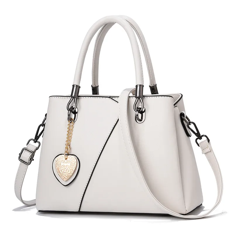 Large Color Block Basic PU Leather Women’s Zipper Closure Shoulder Bag, Stylish Single Shoulder Design