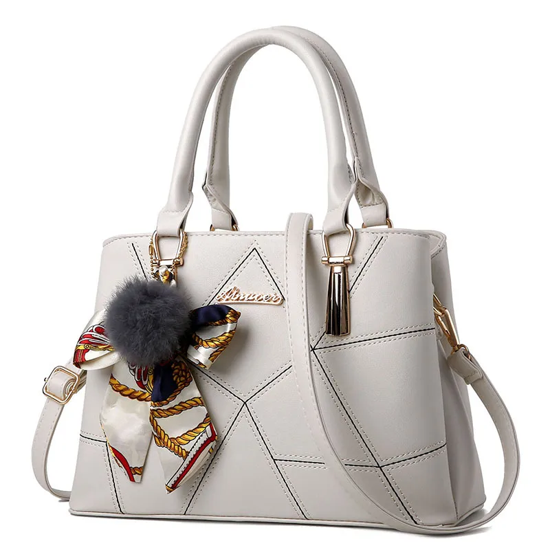 Vintage Style Large Solid Color Women’s PU Leather Zipper Shoulder Bag Shoulder Handbag Main image