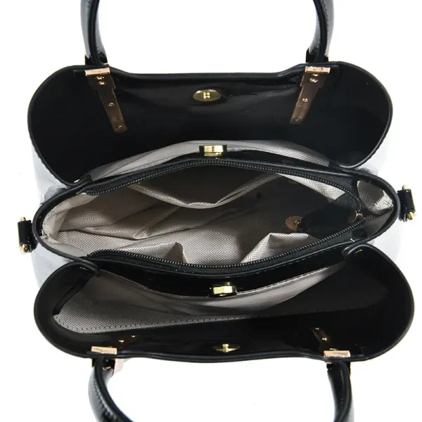Crocodile Print Square Handbag