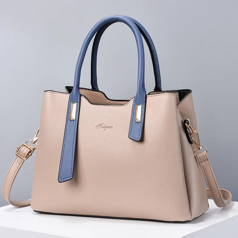 Solid Color Basic Quilted PU Leather Women’s Motorcycle Bag With Zipper Closure, Top Handle Style