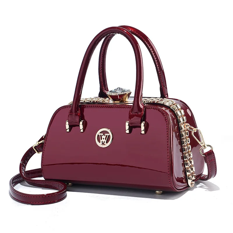 Small Square PU Bag With Zipper Closure, Featuring Sequins In Urban Minimalist Style For Women