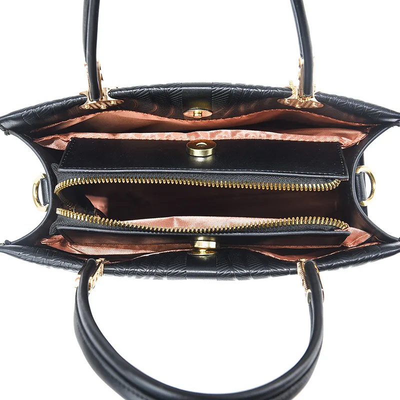 Women’s Square PU Leather Shoulder Bag With Single Shoulder Strap, Large Capacity