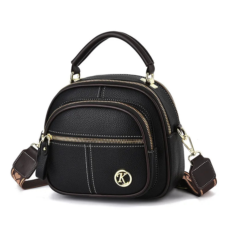 Multicolor Round PU Circle Bag For Women Featuring Single Shoulder Strap Stylish Crossbody Design