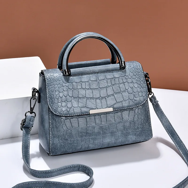 Classic Style Small Solid Color PU Leather Handbag For Women With Flip Cover Closure Main image
