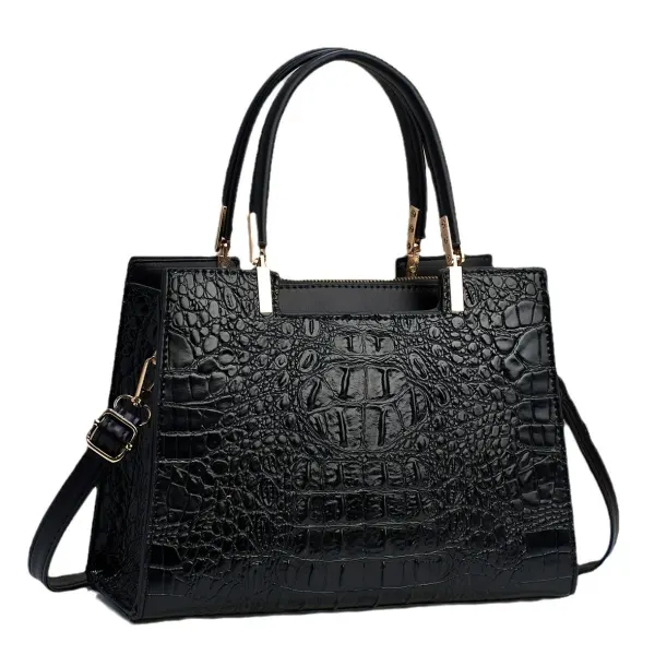 Elegant Large Solid Color PU Leather Women’s Handbag With Zipper Closure, Stylish Shoulder Bag