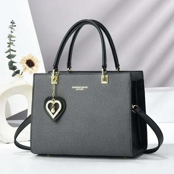 Solid Color Square PU Leather Shoulder Bag For Women In Streetwear Style With Zipper Closure