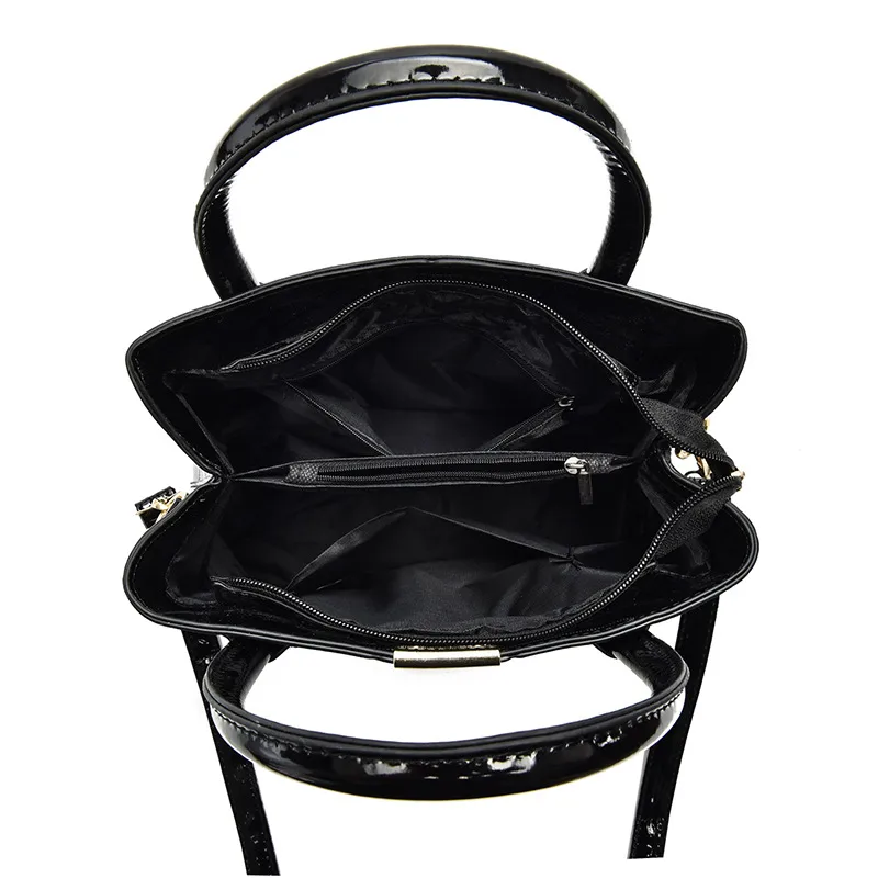 Elegant Large Solid Color PU Leather Crossbody Bag For Women With Zipper Closure, Top Handle Design