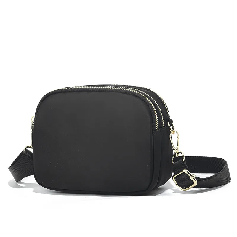 Square Oxford Cloth Shoulder Bag For Women In Solid Color Featuring Sewing Thread And Single Shoulder Strap