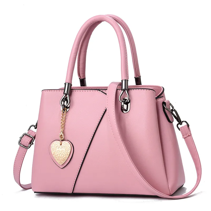 Large Color Block Basic PU Leather Women’s Zipper Closure Shoulder Bag, Stylish Single Shoulder Design