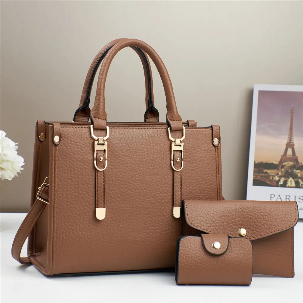 Women PU Leather Shoulder Bag With Single Shoulder Strap