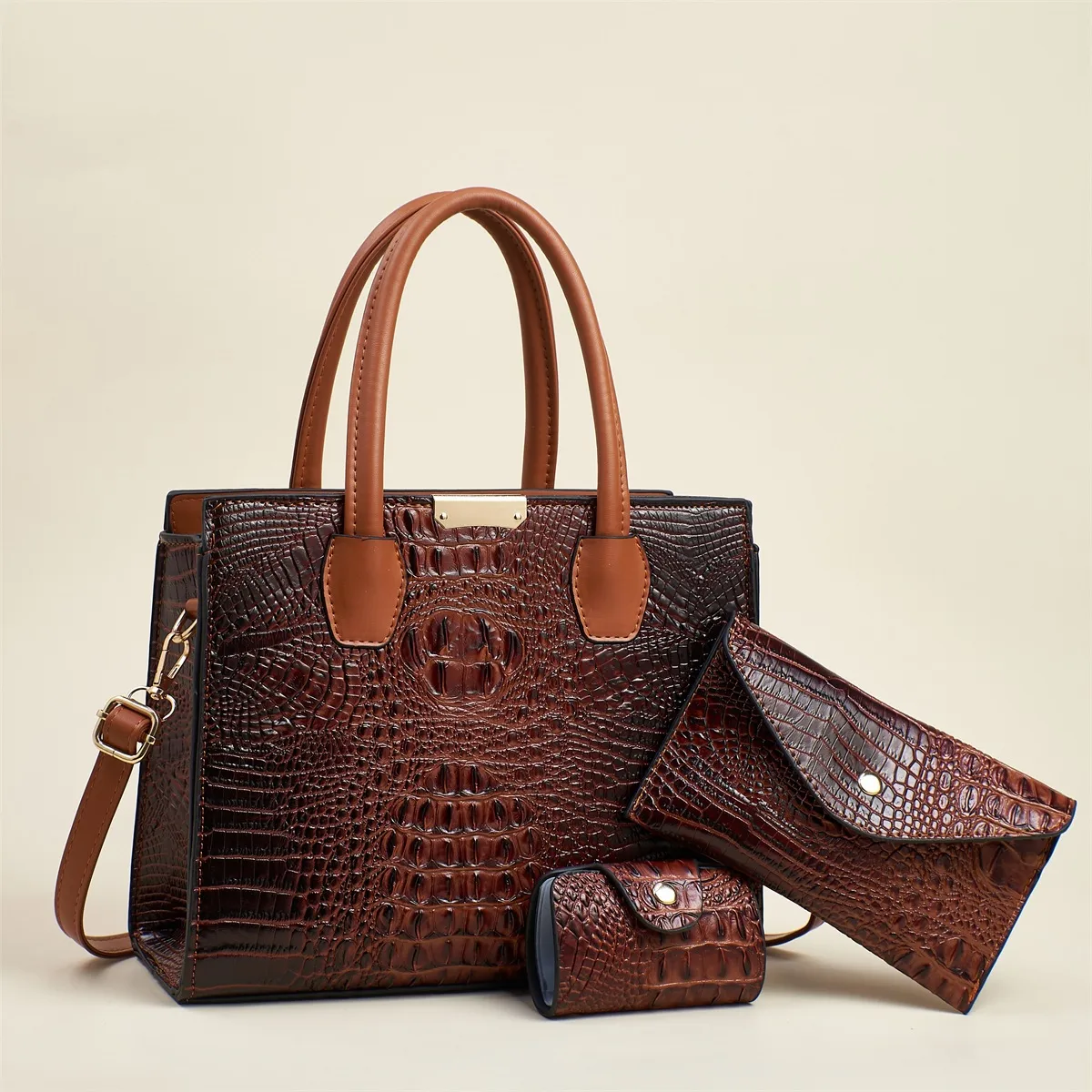 Stone Texture Square Bag Set