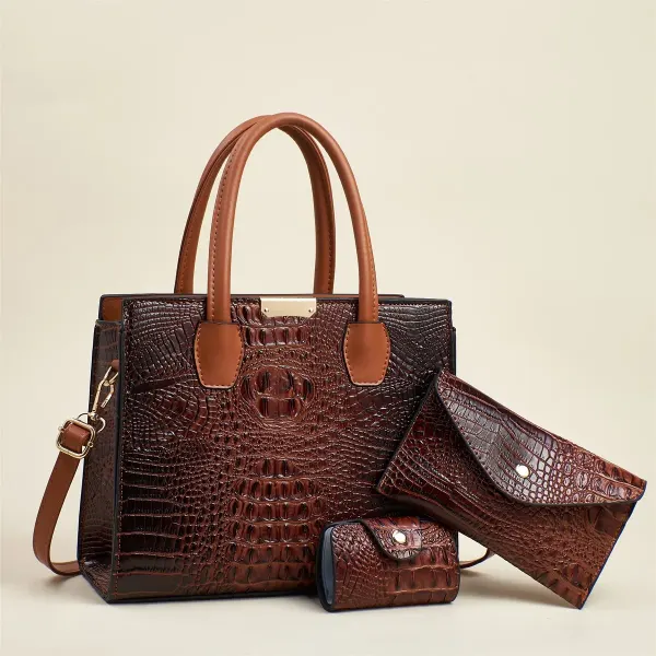 Stone Texture Square Bag Set