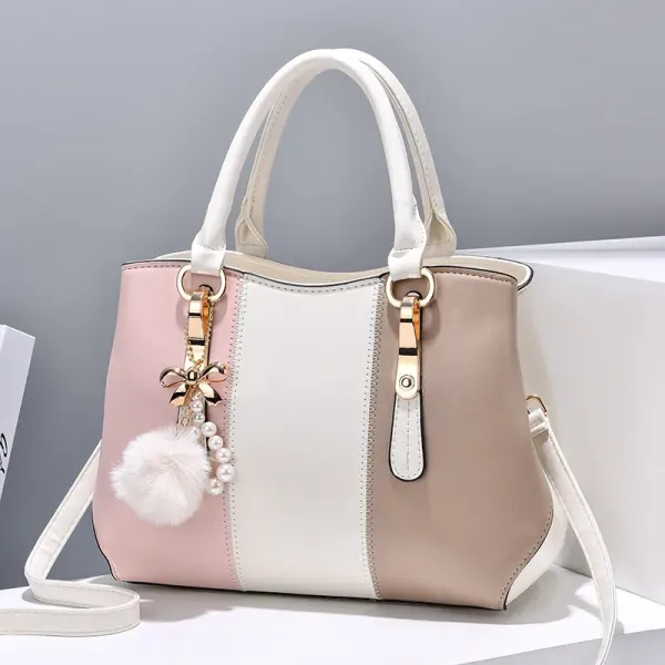 Square PU Top Handle Bag For Women With Single Shoulder Strap, Stylish And Practical Ladies Shoulder Bag