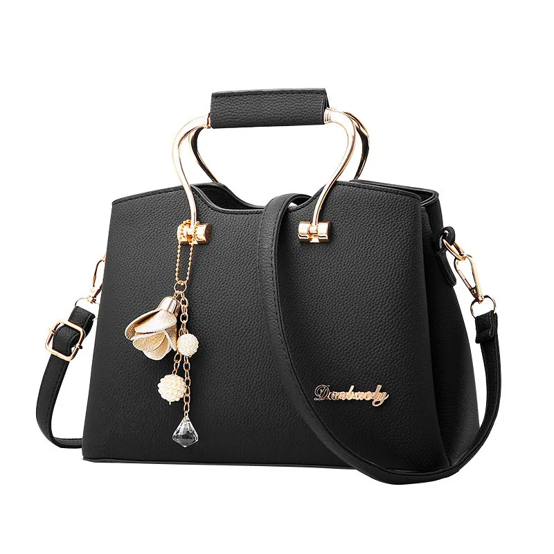 Women’s PU Leather Bucket Handbag With Sewing Thread Detail, Top Handle