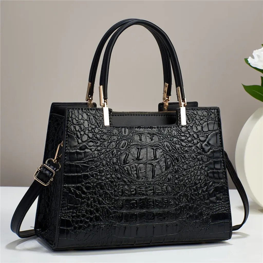 Crocodile Shoulder Handbag