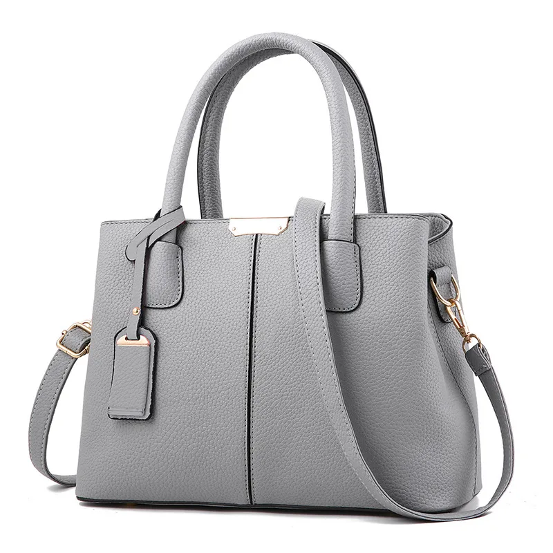 Zipped Vegan Leather Handbag