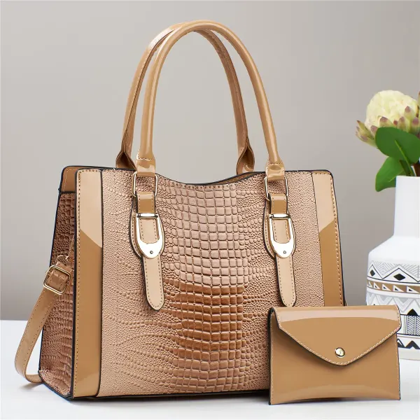 Crocodile Square Shoulder Bag