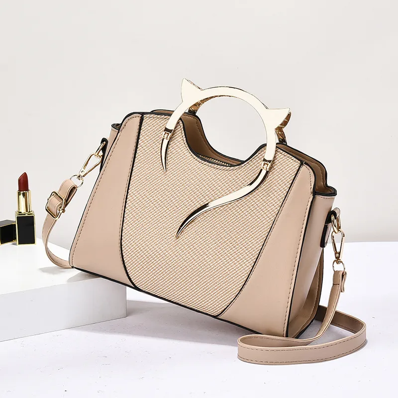 Shell-Shaped Dome Bag For Women In PU Material Featuring Splicing Design With Single Shoulder Strap