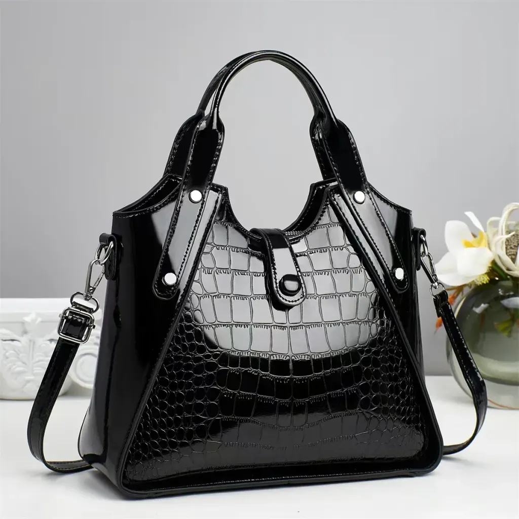 Crocodile Motorcycle Handbag