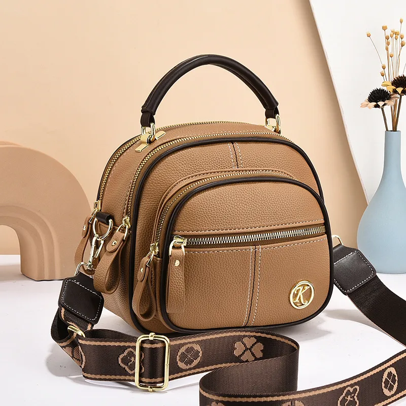 Multicolor Round PU Circle Bag For Women Featuring Single Shoulder Strap Stylish Crossbody Design