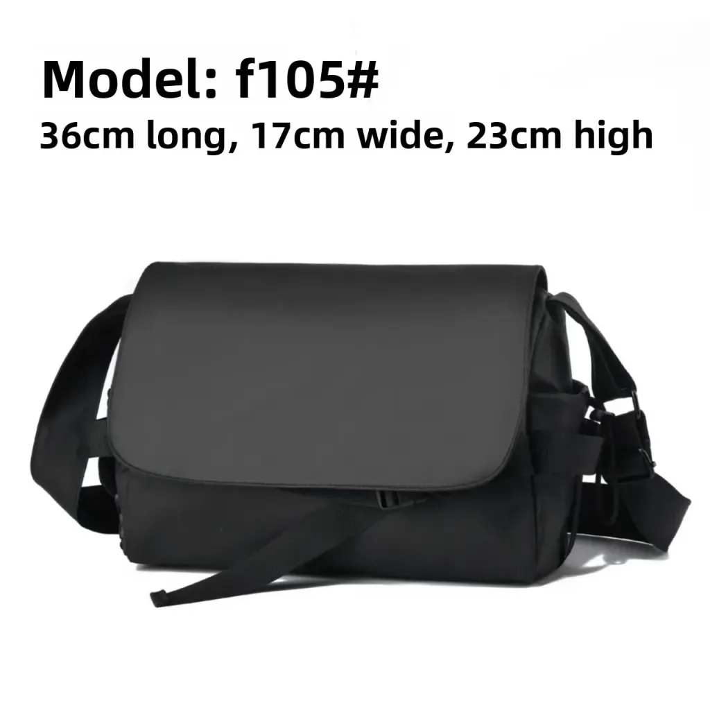 Square Letter Pattern Oxford Cloth Crossbody Bag For Women With Sewing Thread Detail And Waterproof Single Shoulder Strap