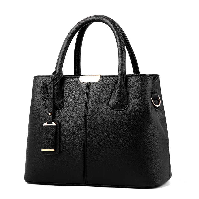 Zipped Vegan Leather Handbag