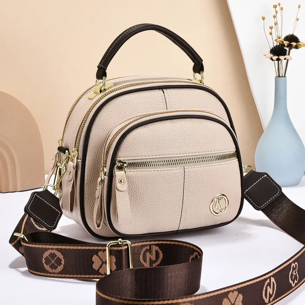 Multicolor Round PU Circle Bag For Women Featuring Single Shoulder Strap Stylish Crossbody Design
