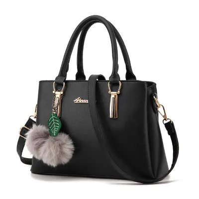 Large Vegan Leather Shoulder Bag