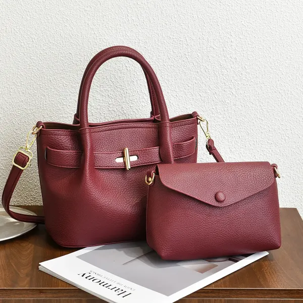 Women PU Leather Bucket Tote Bag With Sewing Thread Detailing And Folds, Top Handle Style For Spring